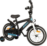 Speeder 14 Inch 24 cm Boys Coaster Brake Black/Blue-4