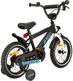 Speeder 14 Inch 24 cm Boys Coaster Brake Black/Blue-5
