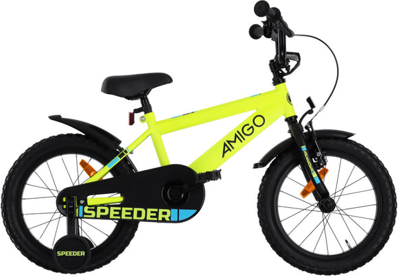 Speeder 16 Inch 27 cm Boys Coaster Brake Yellow/Black-0