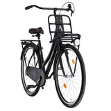 Sturdy 28 Inch 53 cm Women Coaster Brake Matte black/Black-3