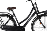 Sturdy 28 Inch 53 cm Women Coaster Brake Matte black/Black-4