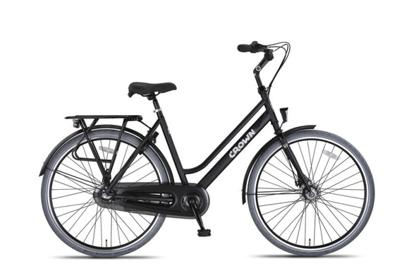 New York Plus 28 Inch 53 cm Women 3SP Roller brakes Matte black-0