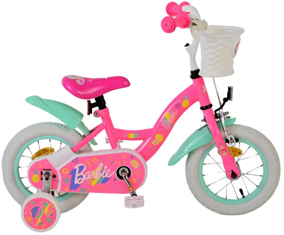 Barbie 12 Inch 20 cm Girls Coaster Brake Pink/Mint Green-0