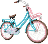 Daily Dutch Basic+ 22 Inch 35 cm Girls 3SP Coaster Brake Turquoise/Pink-1