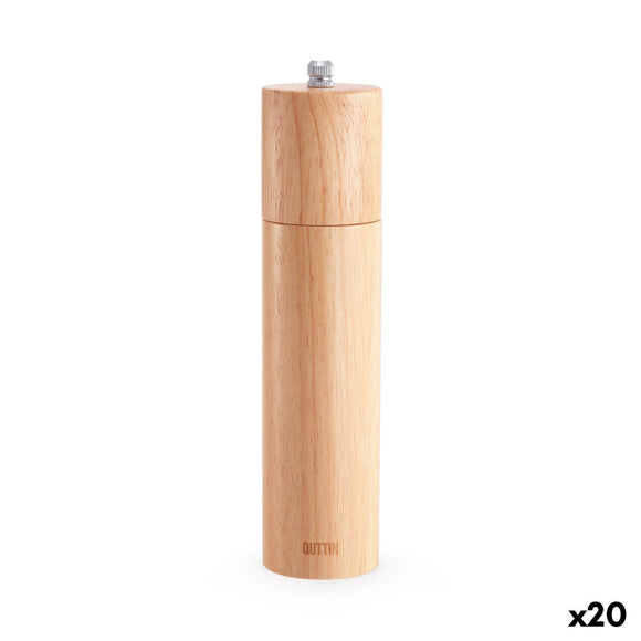 Pepper Mill Quttin Wood 5 x 5 x 20,5 cm (20 Units)-0