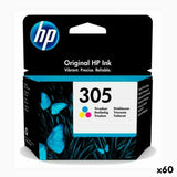 Original Ink Cartridge HP Nº 305 Tricolour (60 Units)-0
