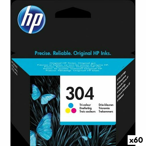 Original Ink Cartridge HP DESKJET 3720 - Nº304 Tricolour (60 Units)-0
