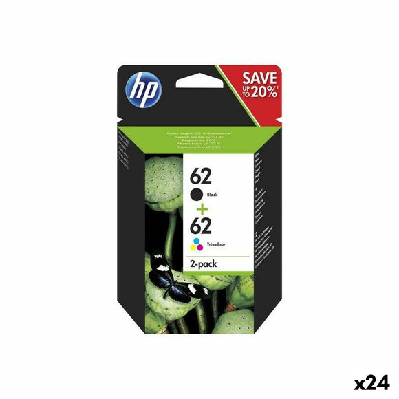 Original Ink Cartridge HP Nº 62 Yellow (24 Units)-0