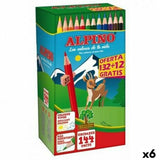 Colouring pencils Alpino KIDS EVOLUTION STRIPES Multicolour 144 Pieces (6 Units)-0