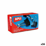 Clamps Apli Black Silver 51 mm (36 Units)-0