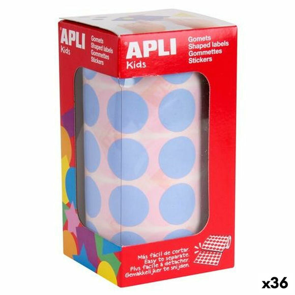 Stickers Apli Gomets Light Blue Circular (36 Units)-0