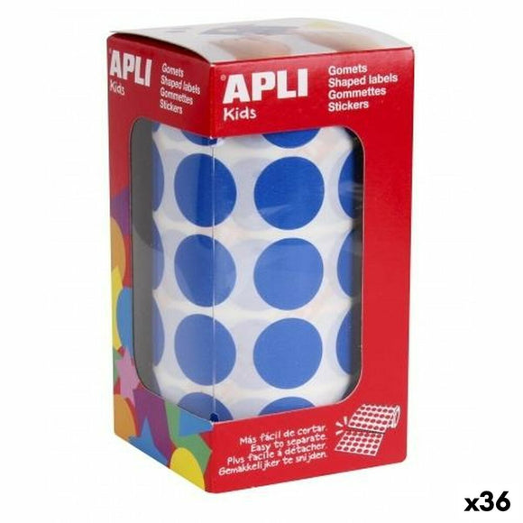 Stickers Apli Gomets Blue Circular (36 Units)-0