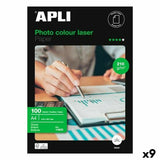 Glossy Photo Paper Apli Clour Laser A4 100 Sheets (9Units)-0