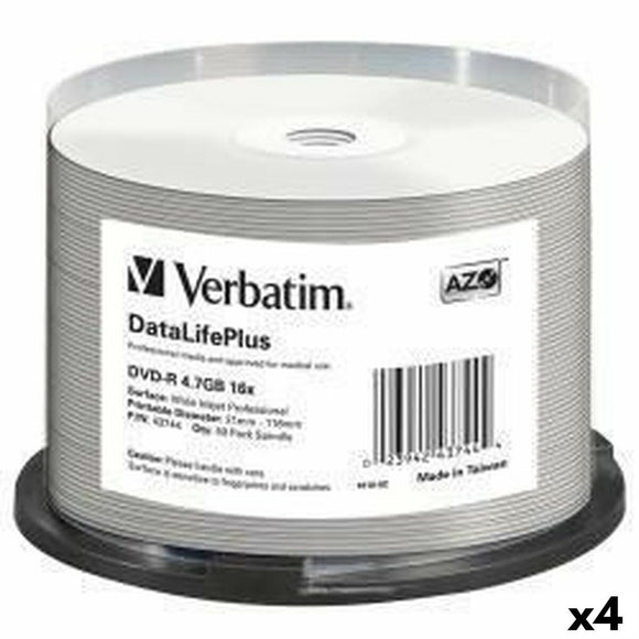 DVD-R Verbatim DATALIFE PLUS 4,7 GB 16x 50 Pieces (4 Units)-0