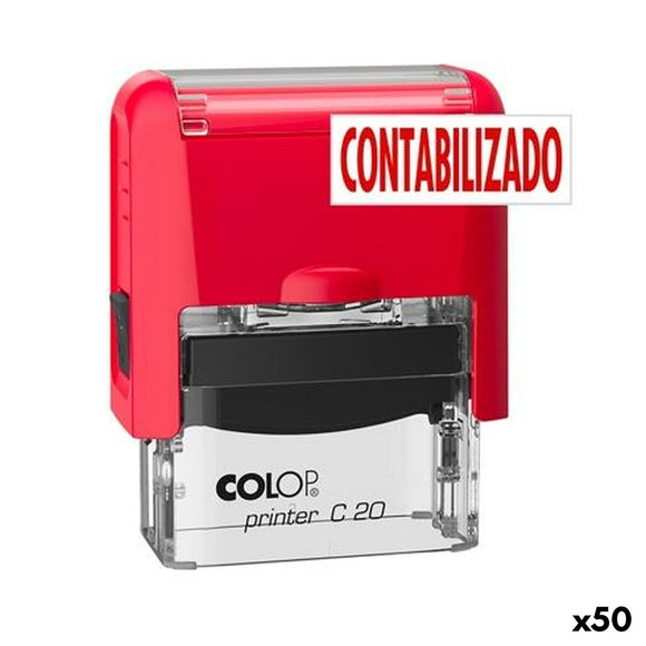 Stamp Colop PRINTER C20 CONTABILIZADO Red (50 Units)-0
