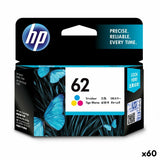 Original Ink Cartridge HP ENVY 5640 - Nº62 Tricolour (60 Units)-0