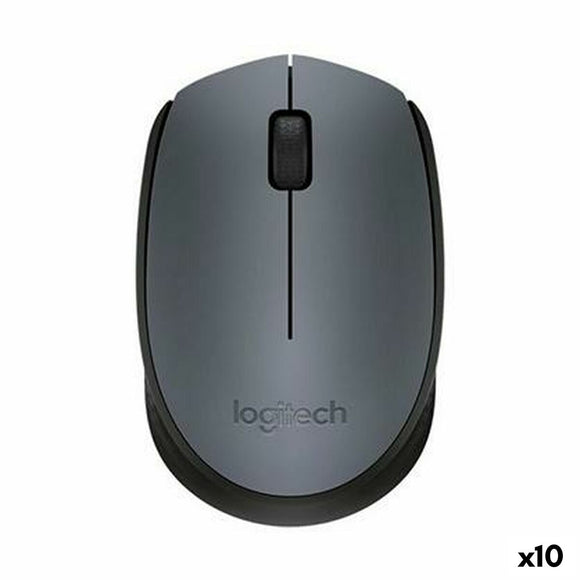 Mouse Logitech Black Grey 1000 dpi (10 Units)-0