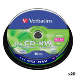 CD-RW Verbatim 700 MB 12x 10 Pieces (20 Units)-0