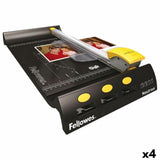 Rotary Trimmer Fellowes NEUTRON Black Silver A4 (4 Units)-0