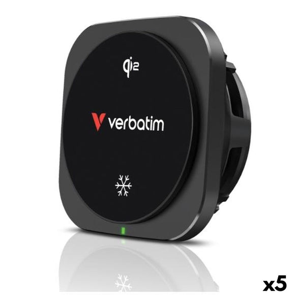 Car Charger Verbatim QI2 Black 15 W (5 Units)-0