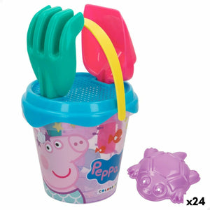 Beach toys set Peppa Pig 14 x 12,5 x 14 cm (24 Units)-0