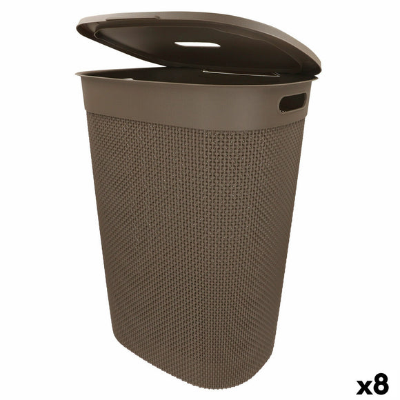 Laundry Basket Curver Brown Plastic 55 L 44 x 61 x 35 cm (8 Units)-0