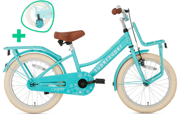 Cooper 18 Inch 30 cm Girls Coaster Brake Turquoise-0