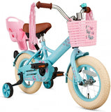 Little Miss 12 Inch 21,5 cm Girls Coaster Brake Turquoise/Pink-0