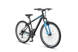 Mirage Cropped MTB 27.5 Inch 50 cm Unisex 21SP Rim Brakes Black/Blue-1