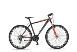 Mirage Oversized MTB 27.5 Inch 50 cm Unisex 21SP Rim Brakes Black/Orange-0