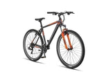 Mirage Oversized MTB 27.5 Inch 50 cm Unisex 21SP Rim Brakes Black/Orange-1