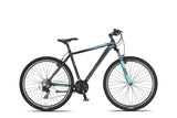 Mirage Oversized MTB 27.5 Inch 50 cm Unisex 21SP Rim Brakes Black/Turquoise-0