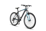 Mirage Oversized MTB 27.5 Inch 50 cm Unisex 21SP Rim Brakes Black/Turquoise-1