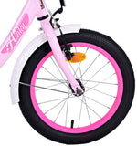 Ashley 16 Inch 23 cm Girls Coaster Brake Light pink/White-4