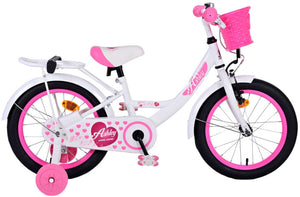 Ashley 16 Inch 23 cm Girls Coaster Brake White/Pink-0