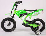 Motobike 12 Inch 21,5 cm Boys Coaster Brake Green-1
