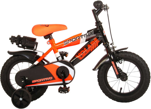 Sportivo 12 Inch 21,5 cm Boys Coaster Brake Orange/Black-0