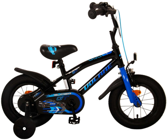 Super GT 12 Inch 21,5 cm Boys Coaster Brake Black/Blue-0