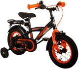 Thombike 12 Inch 21,5 cm Boys Coaster Brake Black/Orange-2