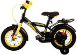 Thombike 12 Inch 21,5 cm Boys Coaster Brake Black/Yellow-1