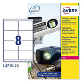 Printer Labels Avery L4515 White 20 Sheets 99,1 x 67,7 mm (5 Units)-1