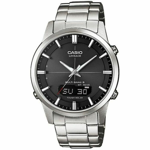Men's Watch Casio LINEAGE Multiband 6 Tough Solar Black Silver (Ø 40 mm)-0
