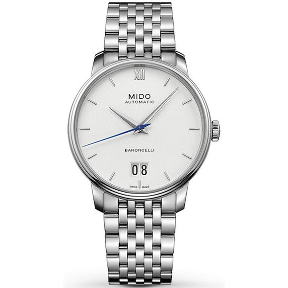 Men's Watch Mido BARONCELLI Silver (Ø 40 mm)-0