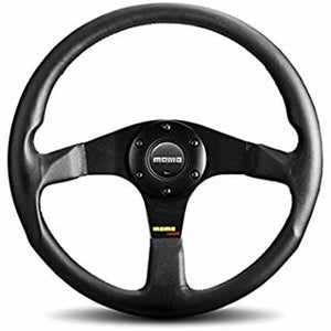 Racing Steering Wheel Momo DARK FIGHTER Leather Ø 35 cm-0