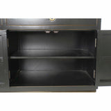 Sideboard DKD Home Decor   Black Golden Metal Poplar 150 x 50 x 80 cm-3