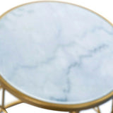 Side table DKD Home Decor Golden Metal White Marble 46 x 46 x 57 cm-4