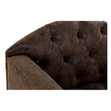 Armchair DKD Home Decor Grey Wood Brown PU (77 x 62 x 80 cm)-4