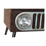 Armchair DKD Home Decor Grey Wood Brown PU (77 x 62 x 80 cm)-3