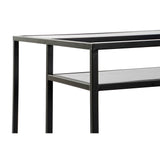 Side table DKD Home Decor 8424001787234 Black Multicolour Natural Wood Metal Mirror 120 x 60 x 50 cm-3