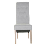 Chair DKD Home Decor Linen Rubber wood (44 x 58 x 107 cm)-3